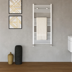 Calentador de radiador de acero térmico blanco para baño H1500xl450xi400 tamaño con 30 tubos muebles Toalleros - Product Image 4