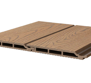 Panel de revestimiento de pared WPC coextruido moderno a prueba de humedad e impermeable para uso en exteriores para hoteles, escuelas, villas, exteriores - Product Image 2