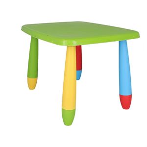 WELL HOME Tavolino rettangolare in plastica verde per bambini 73x58x48 cm - Product Image 5