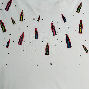 Qualité supérieure Slim Fit 100% coton hommes strass T-Shirt séchage rapide respirant hommes strass T-Shirts - Product Image 3