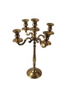 Candelabro Decorativo de Metal con Acabado Liso, Ideal para Interiores del Hogar, Eventos con Velas y Exhibiciones de Mesa Elegantes - Product Image 6