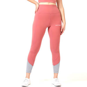 Wholesale Women's High Waist Yoga <b>Leggings</b> Quick Dry & Elastic Waist Closure Solid Pattern Yoga <b>Leggings</b> - Product Image 1