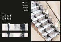 Carreaux de marche en porcelaine vitrifiée brillante, antidérapants et imperméables, 30x120cm, 20x120cm, certifiés CE, pour sols intérieurs, garantie 5 ans