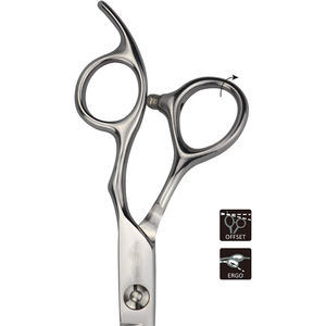 Ciseaux à effiler finition polonais allemand en acier inoxydable ciseaux à effiler avec peigne et étui en cuir PU - Product Image 4