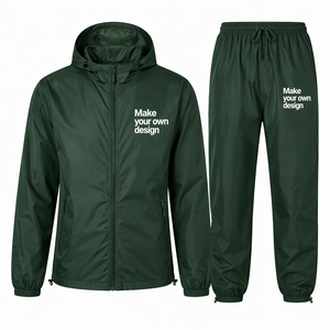 Ensemble de survêtement coupe-vent de luxe pour homme, personnalisé, pour entraînement en salle de sport, OEM ODM, résistant à l'eau, fabricant en gros - Product Image 1