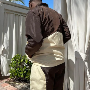 Conjunto Deportivo de Dos Piezas para Hombre, Chaqueta y Pantalones Cortos, de Nailon Grueso y Transpirable, Personalizado 2025, para Invierno - Product Image 5