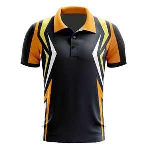 Camiseta Polo personalizada con estampado completo de poliéster de secado rápido con logotipo bordado personalizado, camiseta de tenis, bolos, golf, camiseta polo para hombre - Product Image 6
