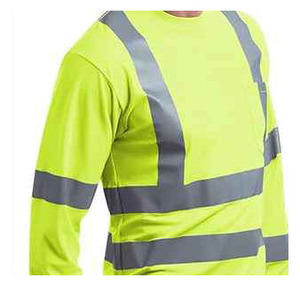 Camisa reflectante de alta visibilidad personalizada de estilo 2025, camisa reflectante personalizada de seguridad de manga completa para exteriores para hombres - Product Image 5