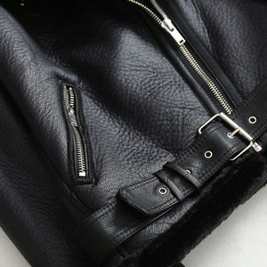 แจ็กเก็ตหนังกันน้ำสำหรับฤดูหนาวเสื้อแจ็คเก็ตหนังลำลองดีไซน์คลาสสิก - Product Image 6