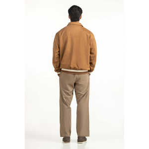 แจ็คเก็ตหนังแท้ลำลอง คอตั้ง ไซส์ XS ปิดด้วยซิป เคลือบผิวสำหรับฤดูใบไม้ผลิและฤดูใบไม้ร่วง - Product Image 1