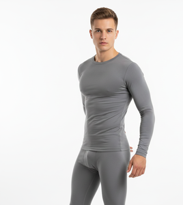 Traje Térmico Gris para Hombre Ice Harbor, Suave, de Manga Larga, Tejido Transpirable que Retiene el Calor, Diseñado para Clima Frío - Product Image 3
