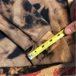 Wholesale 2025 Heavyweight Washed <b>Hoodies</b> for Men High Quality <b>Fleece</b> Cotton Vintage Distressed Acid Wash <b>Hoodies</b> - Product Image 5