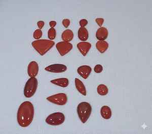 Bijoux pour femmes de haute qualité, dernières tendances en ligne, cabochon lisse en pierre précieuse naturelle de cornaline - Product Image 1