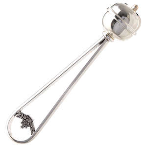 Arroseur d'eau bénite en laiton plaqué argent avec brosse pour les bénédictions de messe catholique traditionnelle d'église et l'accessoire de cérémonie sacrée - Product Image 2