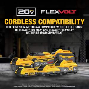 Sierra Ingletadora Eléctrica de Doble Bisel de Grado Industrial de 20V con Batería para Cortar Metal y Madera - Product Image 2