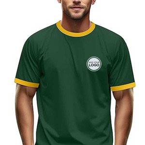 50/50 polyester coton t-shirt col rond en gros hommes vierge sonnerie t-shirt unisexe Port & Company Logo personnalisé t-shirts - Product Image 6