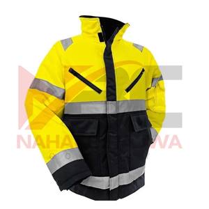 OME Service Hi Viz Jacket Chaqueta de seguridad vial de manga larga con tres bolsillos delanteros de color personalizado. - Product Image 4
