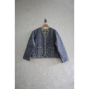 Chaqueta Acolchada de Algodón con Estampado Floral Tejido a Mano, Cálida, Ligera, Reversible, Ecológica, Étnica, para Invierno - Product Image 2