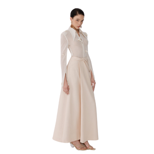 Hot Sales Women'<b>S</b> <b>Skirt</b> Suits Size <b>S</b> <b>M</b> L Ladies <b>Skirts</b> Norah Twist <b>Skirt</b> Eco-Friendly Fabric High-Fashion Whiteant Vietnam - Product Image 1