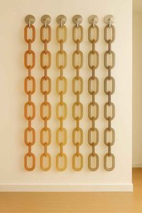 Chaîne à maillons personnalisée en résine couleur bonbon écologique pour la décoration de la maison et du bureau - Product Image 2