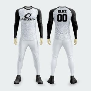 Camiseta de Portero de Fútbol 100% Poliéster, Equipación de Portero de Fútbol Acolchada, Uniformes Deportivos, Conjunto de Camiseta de Portero - Product Image 5