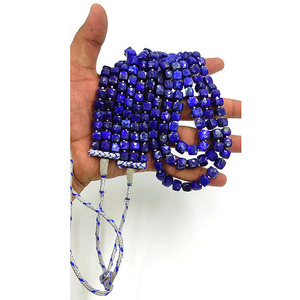 Lapis lazuli boîte de perles collier 3 couches fait à la main pierre précieuse perles déclaration Boho perles de pierre naturelle collier épais - Product Image 6