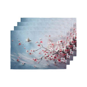 Mantel Individual de lino y algodón de lujo más vendido, forma personalizada de alta calidad, hecho a mano, impermeable, patrón sólido, precio al por mayor - Product Image 6