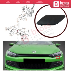 BSP1018-1 Cache de lave-phare gauche 1K8955109 pour Scirocco 2008-2014 - Product Image 5