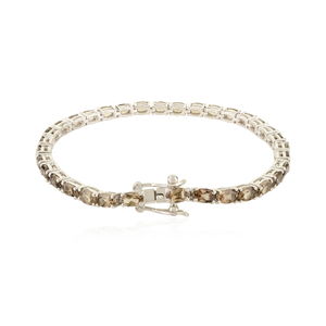 Artículo al por mayor a granel hecho a mano Real Smokey Topaz Tennis pulsera para mujer venta directa de fábrica regalo de cumpleaños para ella delicado - Product Image 3