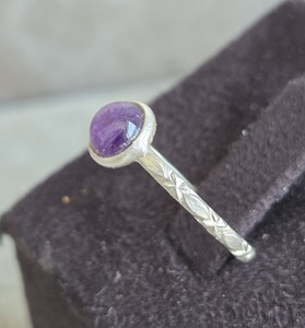 Fashionable 925 Sterling Silver Amethyst <b>Statement</b> <b>Ring</b> for Yoga Studio Gift Premium Quality - Product Image 4