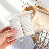 Sacs à fermeture éclair en EVA transparents pour lingerie, sous-vêtements, serviettes, chaussettes, emballage de vêtements, sac d'emballage en plastique EVA réutilisable pour vêtements