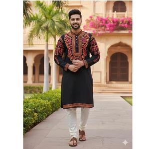 Export Quality Kurta <b>Pajama</b> for <b>Mens</b> Traditional Outfit for Wedding Readymade Kurta <b>Pajama</b> for Man - Product Image 1