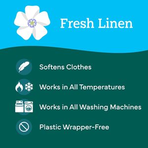 Tru Earth In-Wash Fabric Softener Sheets Fresh Linen – 32 Strips - Product Image 5