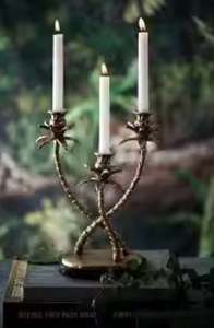 Bougeoir à 3 bras au design moderne, en métal antique blanc de luxe, décoration intérieure en aluminium durable pour les événements de mariage, nouveauté - Product Image 3