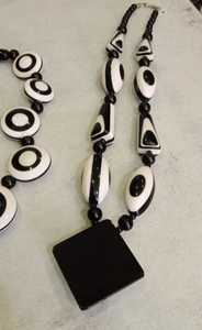 สร้อยคอลูกปัดเรซินโบฮีเมียนทำด้วยมือเป็นจำนวนเงินสร้อยคอแบบห่วงโซ่รูปทรงสำหรับงานแต่งงานและปาร์ตี้ของขวัญ - Product Image 3