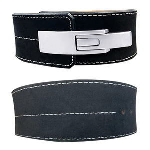 Cinturón de levantamiento de pesas para gimnasio Unisex profesional, Material de piel de vaca, hebilla de entrenamiento segura, tipo de palanca, entrenamiento transpirable, Fitness alto - Product Image 5