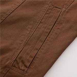 Veste vintage en coton pour hommes, patchs brodés avant et arrière, design appliqué, décoration de broderie élégante de style rétro - Product Image 4