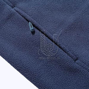 Veste polaire décontractée pour homme, col montant, logo frontal, séchage rapide, respirante, prix de gros personnalisé, service OEM de haute qualité - Product Image 5