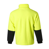 100 coton haute visibilité à manches longues sweats en polaire pulls en polaire haute visibilité 310 coton 1/2 vestes en polaire zippées