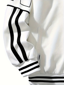 Veste en duvet en laine Letterman universitaire personnalisée veste en duvet de grande taille avec logo en tissu de haute qualité pour hommes vente en gros - Product Image 4