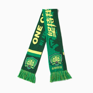 Écharpe d'hiver en tricot jacquard acrylique polyester impression par sublimation pour fans de football - Product Image 3