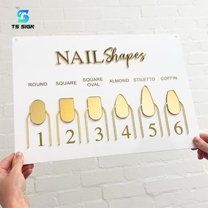 Plaque de <span class=keywords><strong>porte</strong></span> personnalisée <span class=keywords><strong>en</strong></span> acrylique 3D avec numéro de maison, logo doré, décoration extérieure durable pour salons de beauté, enseigne de nom d'entreprise - Product Image 1