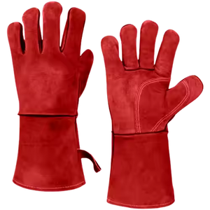 Gants de soudage en cuir de sécurité fabriqués sur mesure au meilleur prix, ajustement confortable, gants de soudage en cuir de couleur unie - Product Image 5