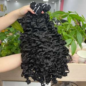 ผมดิบแบบชาวพม่าเป็นลอนสำหรับต่อผมมนุษย์ - Product Image 2