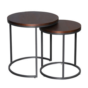 Muebles de lujo Mesa anidada de mármol Acabado dorado Muebles decorativos para el hogar y el hotel Mesa auxiliar Venta caliente - Product Image 5