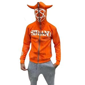 Vente en gros Hiver 420 GSM 3D Sweat à capuche zippé intégral de haute qualité Poids personnalisé 100% coton polaire Écologique Imperméable - Product Image 1