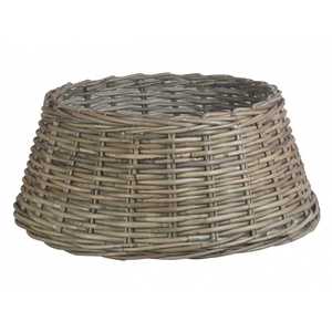Support de couverture pour arbre de noël en osier et rotin, accessoire écologique et rustique, classique et rustique, en osier, naturel - Product Image 1