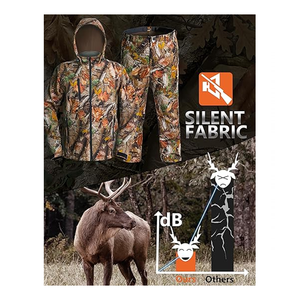 Combinaison de chasse imperméable pour l'extérieur avec capuche réglable et conception de genou renforcée - Product Image 2