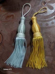 Logotipo personalizado 12CM Borlas de oro par atemporal Iglesia prendas y bolsa de ajuste con insignias de Hamza para uso al aire libre - Product Image 4