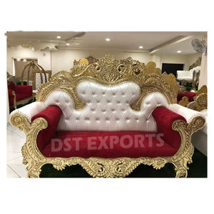 โซฟาเวทีแต่งงานมุสลิมมหาราชาสำหรับงานแต่งงานสไตล์หรูหราที่นั่งแบบอินเดียแกรนด์เก้าอี้สำหรับงานแต่งงาน - Product Image 1